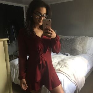 EXPRESS | Wine Red Dress